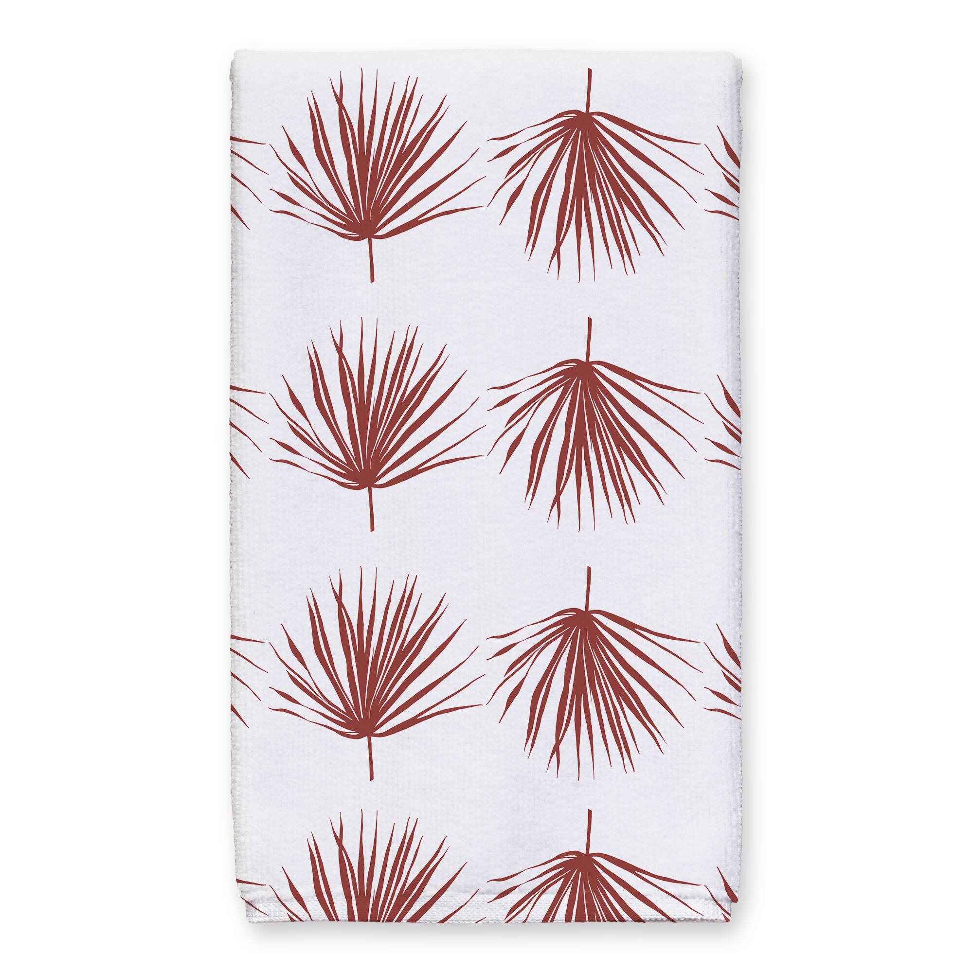Terracota Palm Leaf 16" x 25" Tea Towel Set of 2